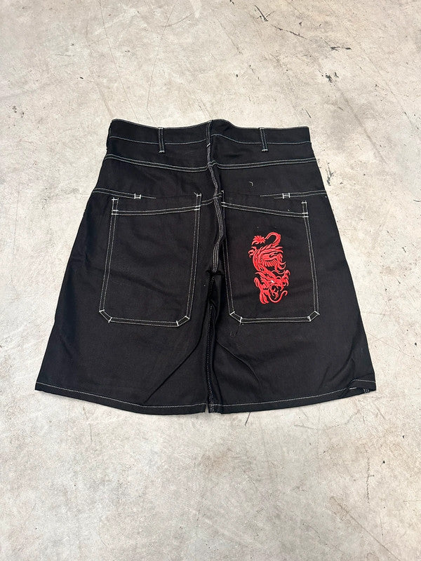 Vintage y2k tribal Hip hop Jorts 00s jnco style