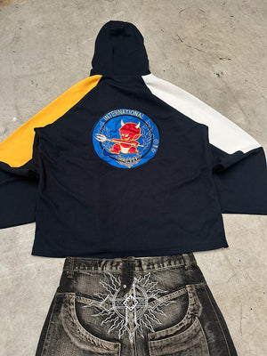 Vintage Devil y2k Hip Hop Knitted Sweater 00s