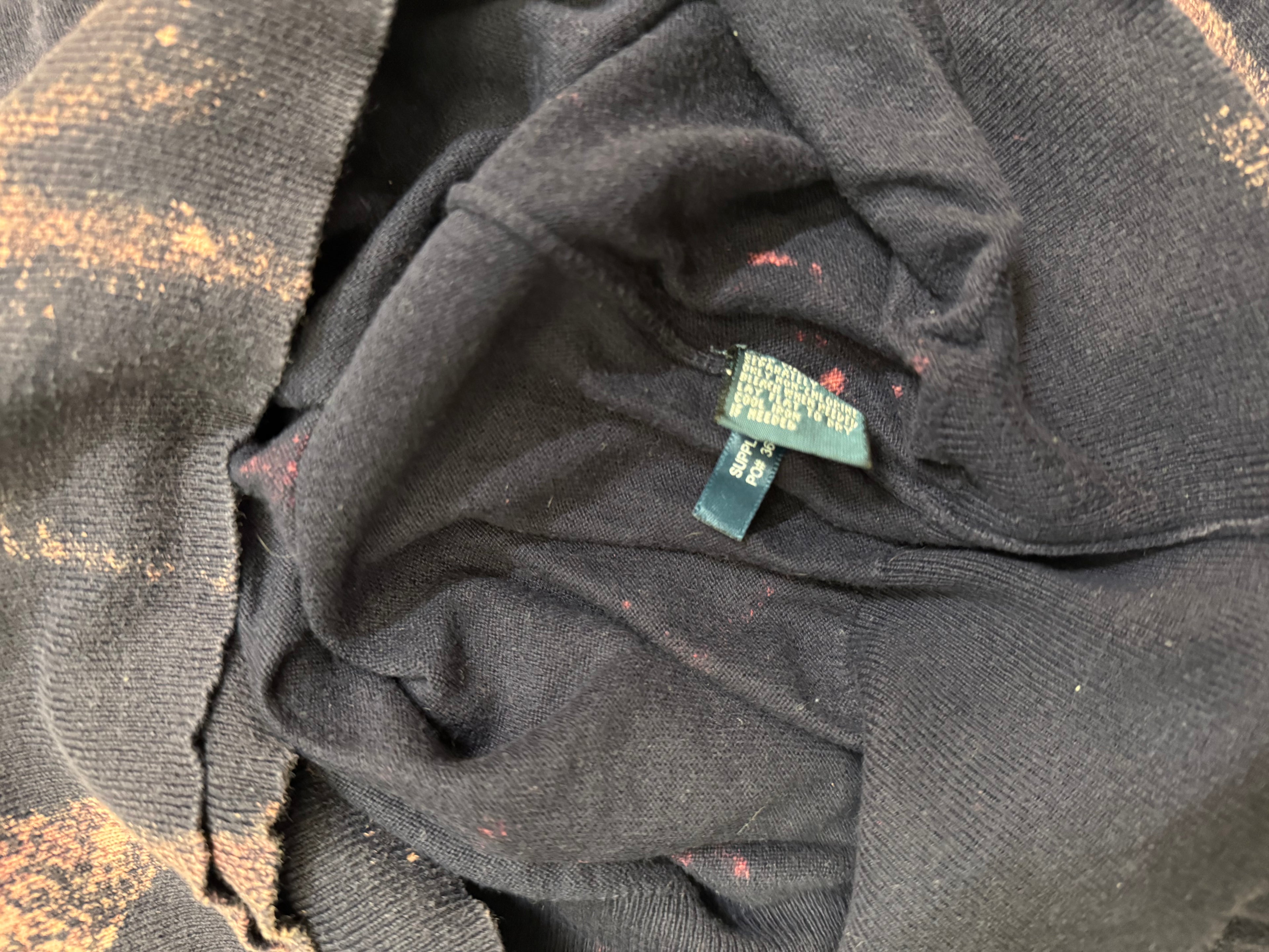 Vintage Polo Ralph Lauren Y2k Knitted Sweater Bleached (XL)