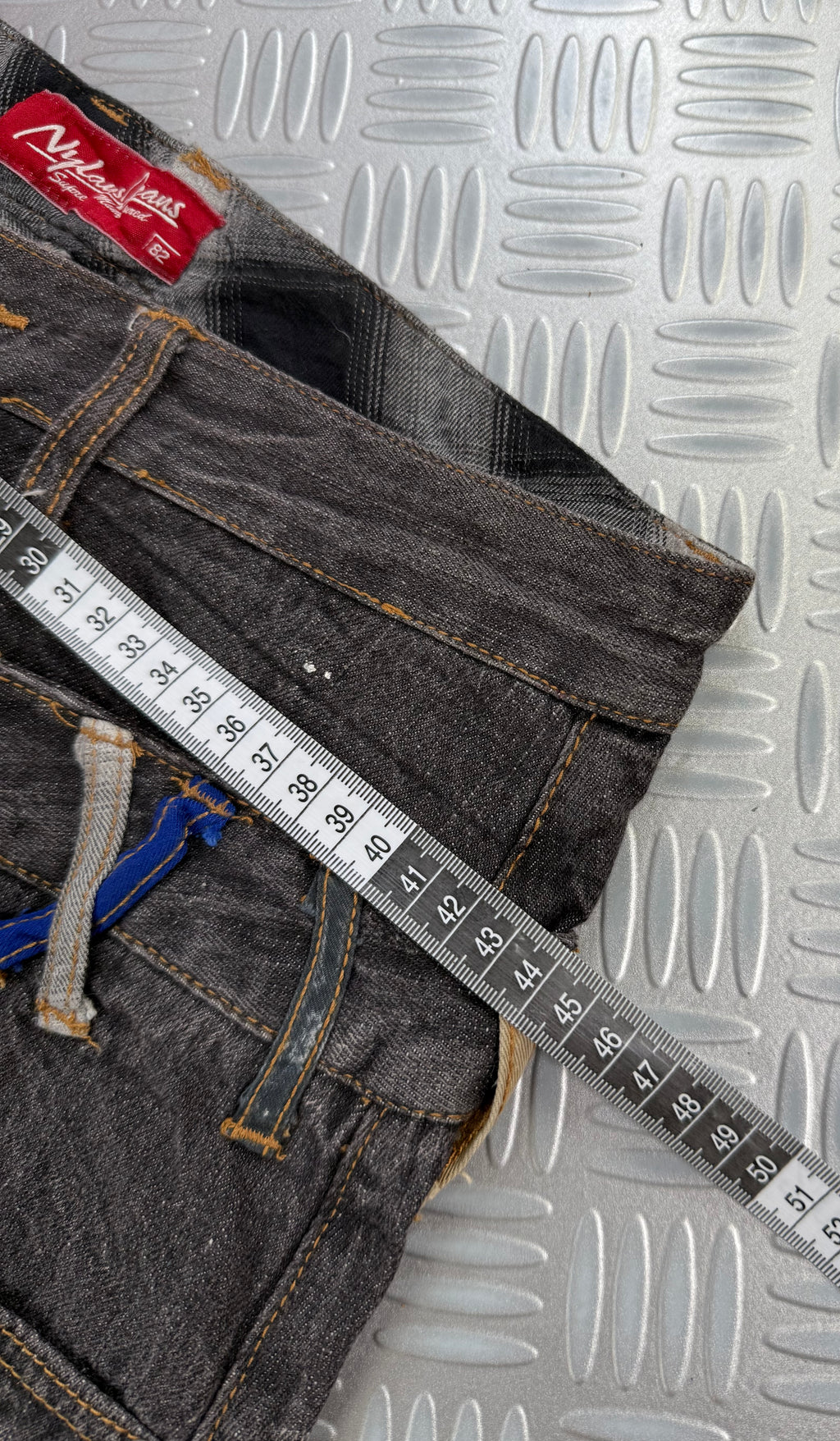 Double waist Japanese y2k jeans vintage (M)