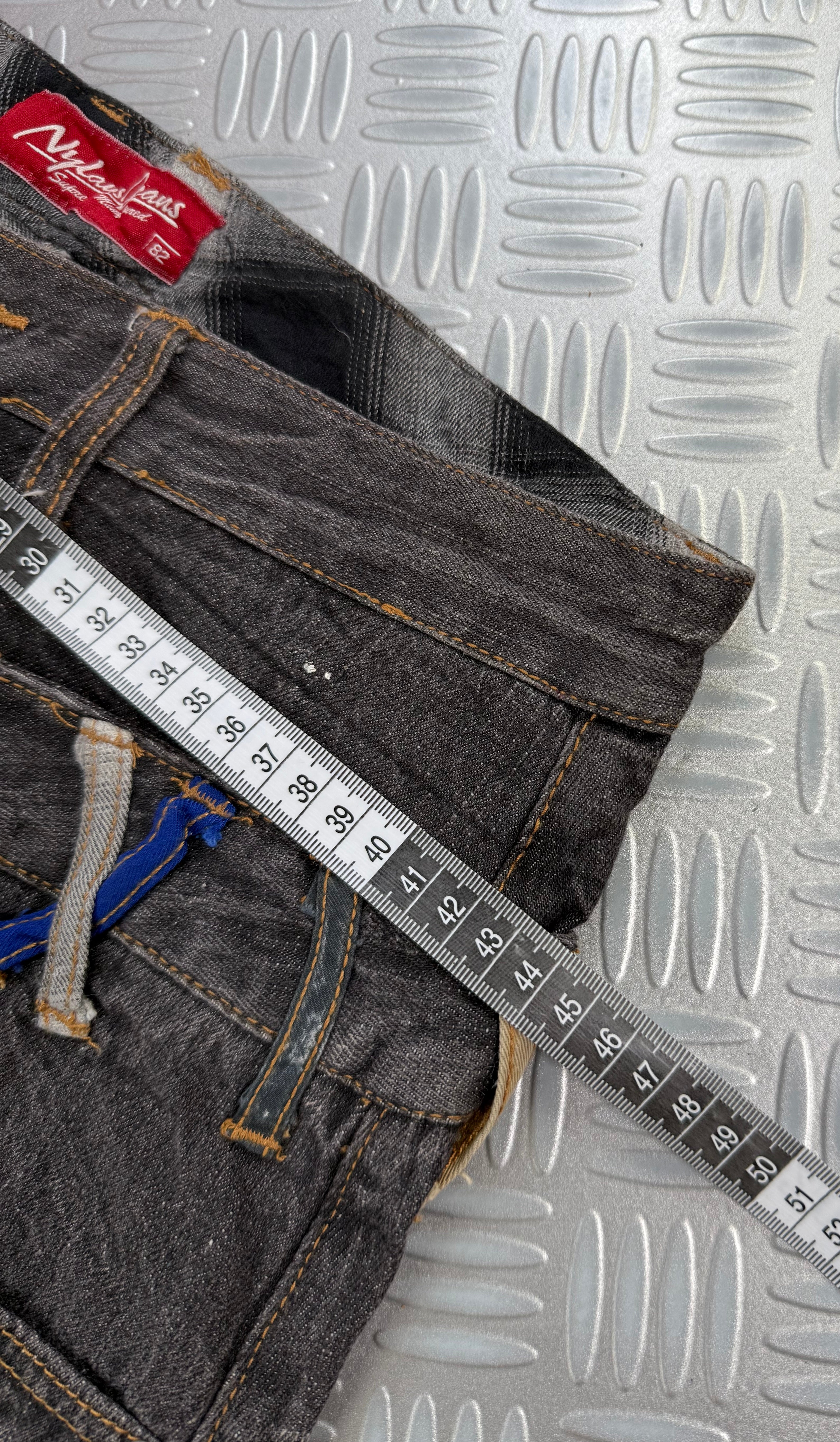 Double waist Japanese y2k jeans vintage (M)