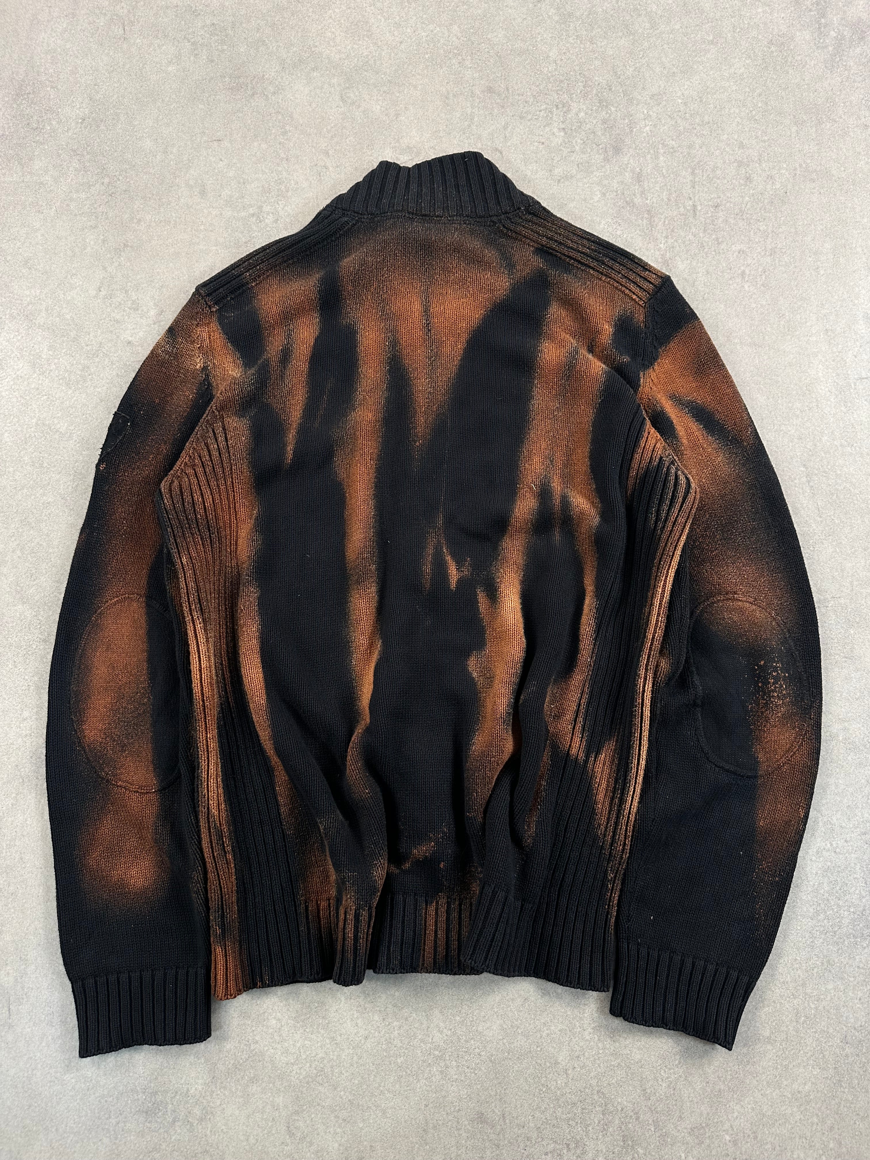 Y2k knitted sweater vintage custom (XL)