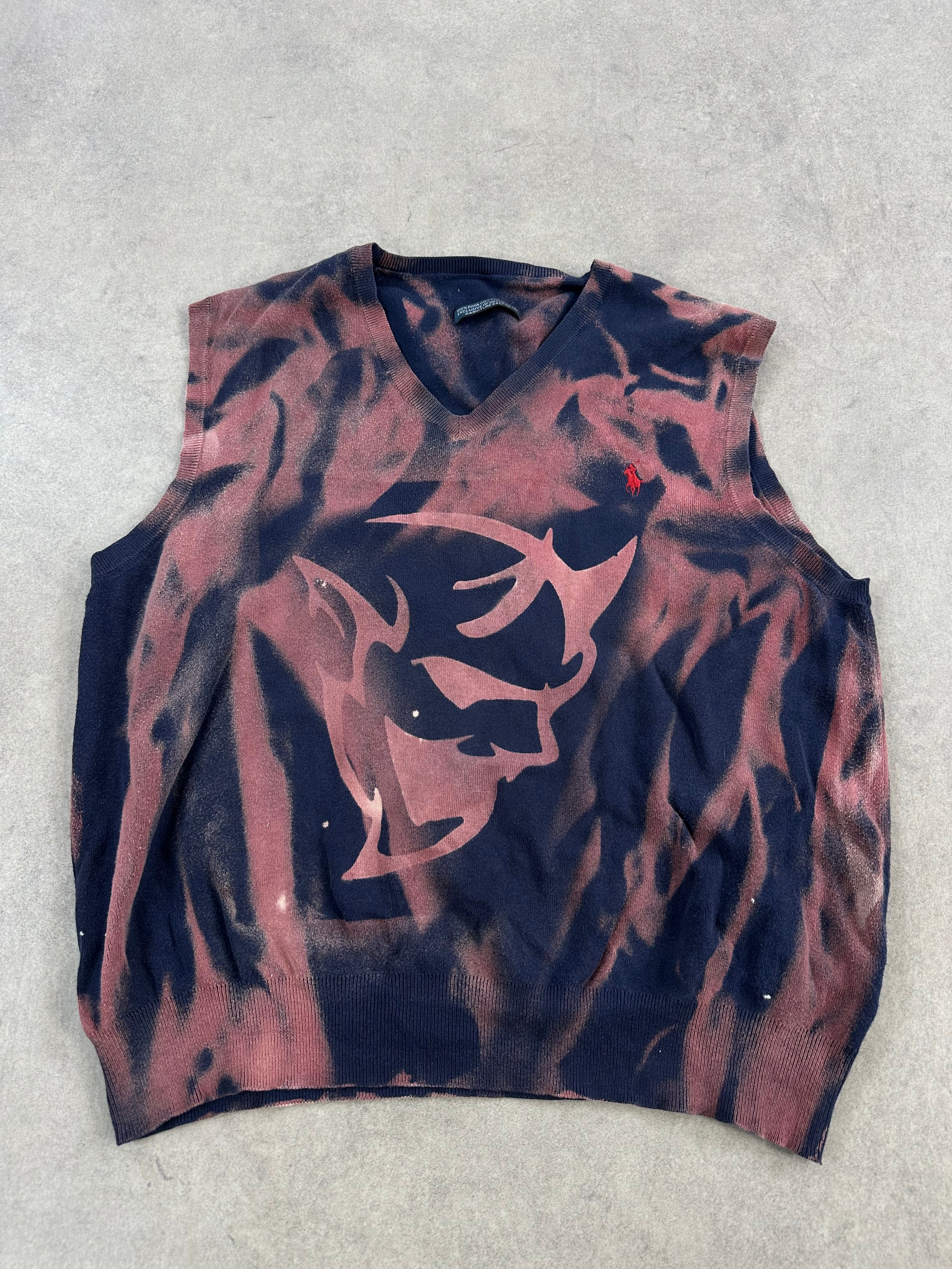 Polo Ralph Lauren custom vest y2k hellcat (M)