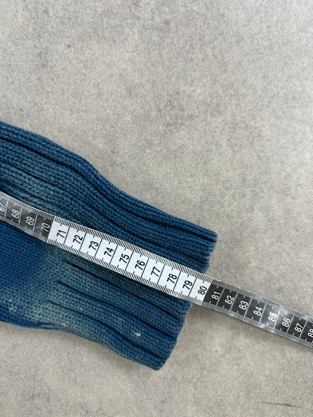 Mid zip knitted sweater custom y2k (XL)