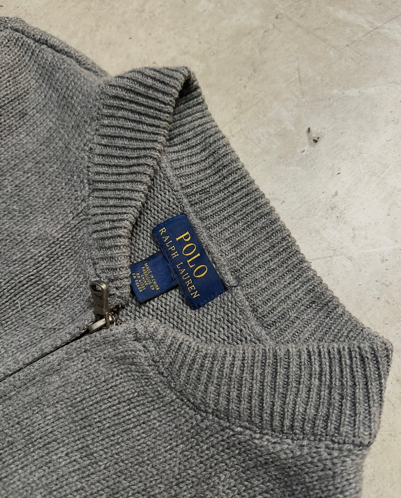 Vintage Ralph Lauren Full zip up Knitted Sweater (S)