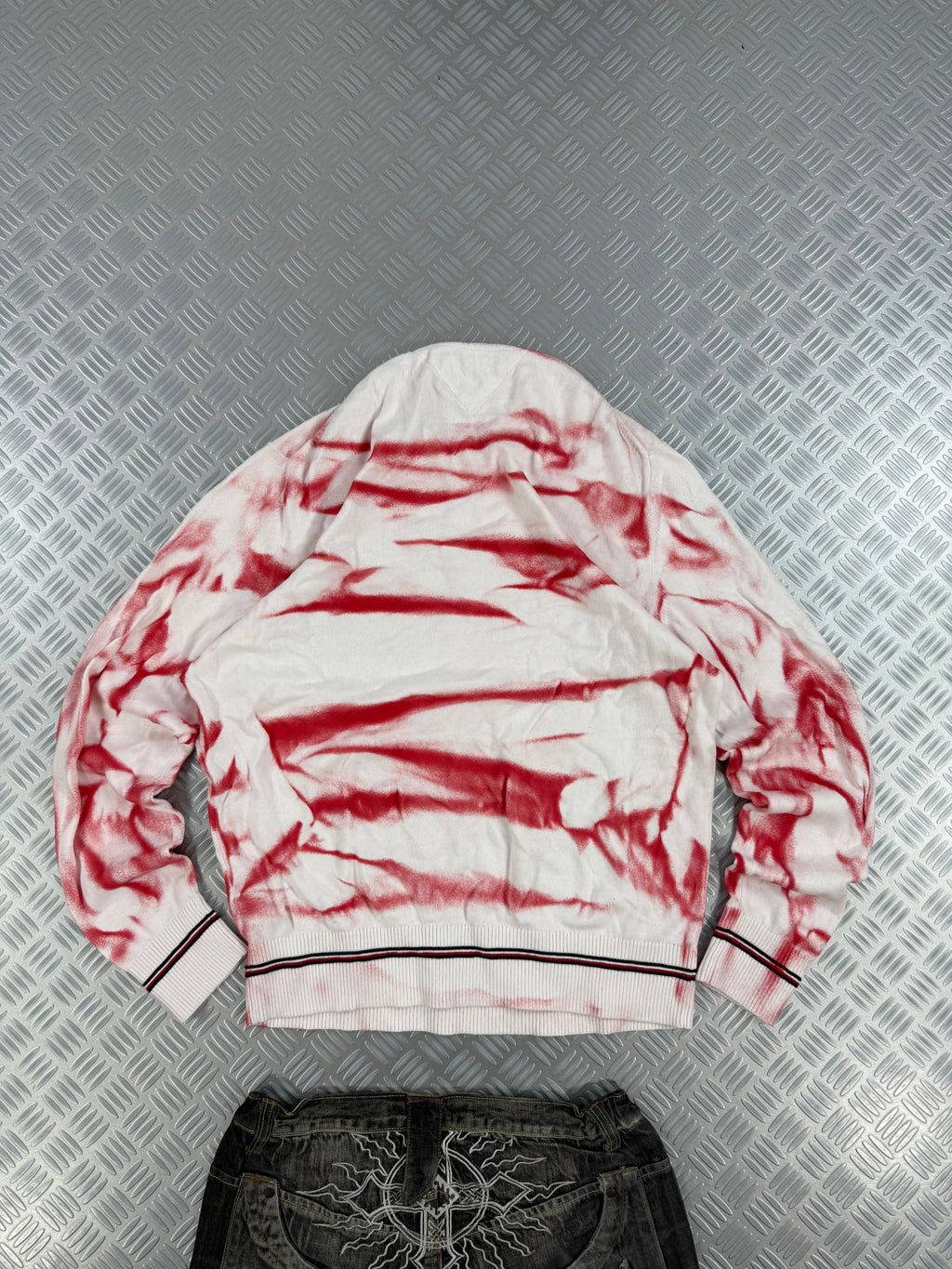 Vintage Tommy Hilfiger Y2k Knitted Sweater custom (XXL)