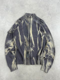 Full zip knitted sweater y2k custom 00’s (M)
