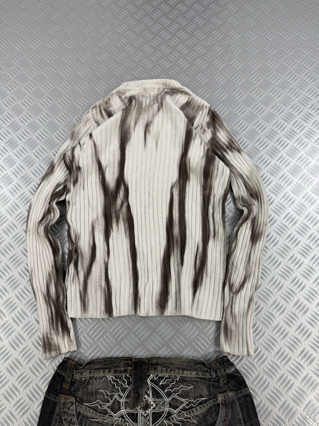 Vintage Knitted hip hop sweater custom (L)