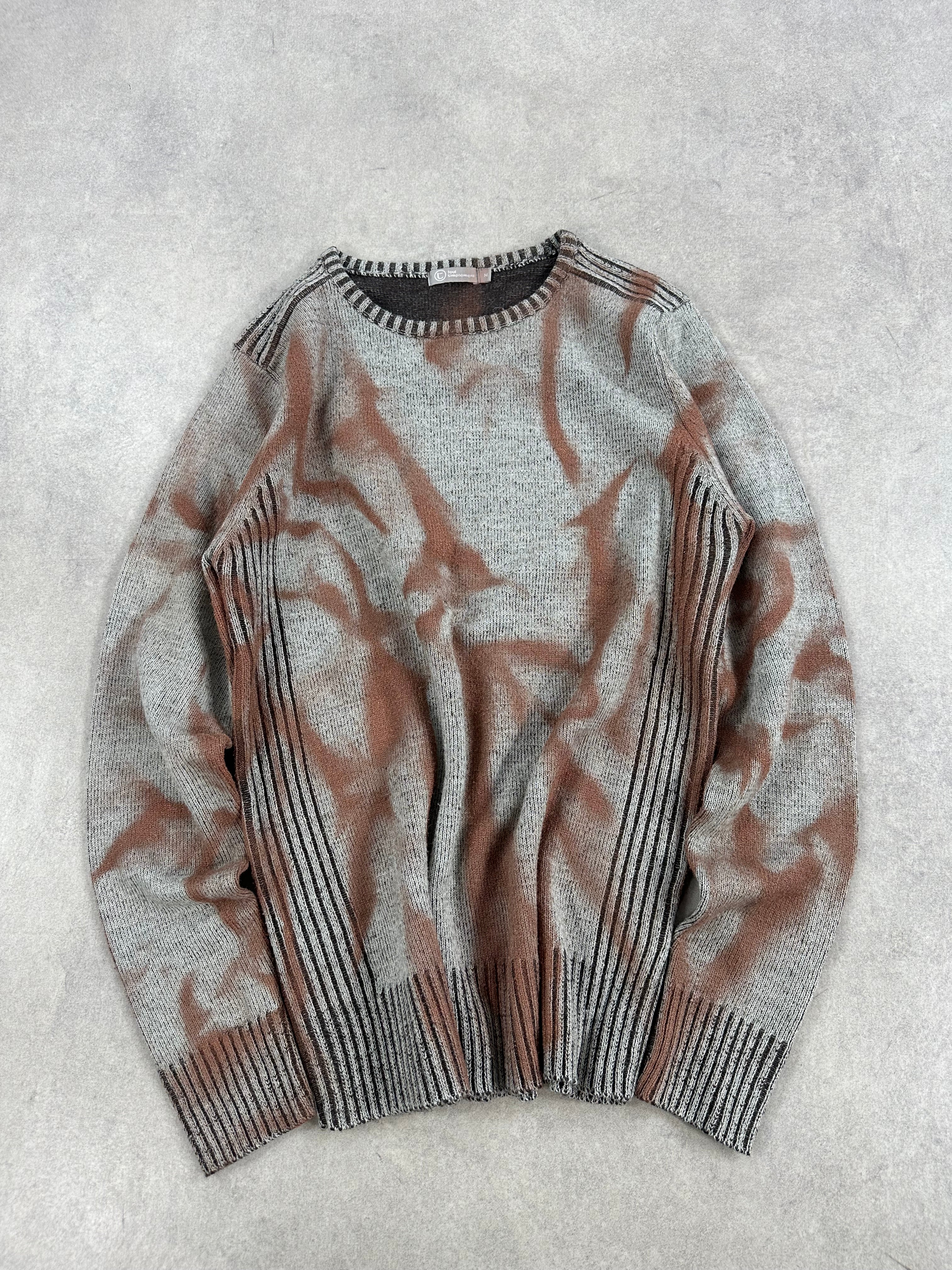 Knitted sweater custom y2k 00’s (M)