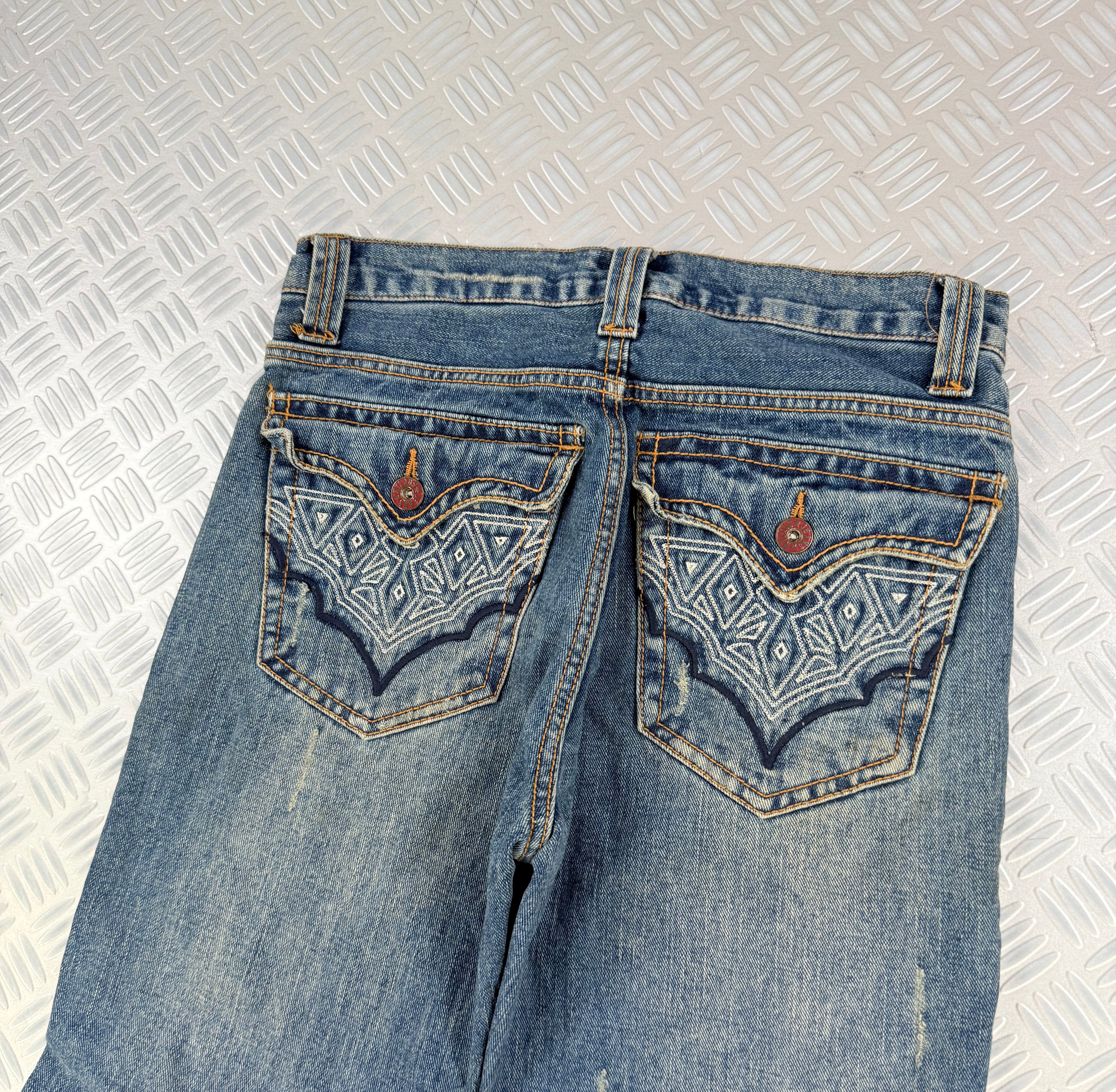 Vintage Japanese flared jeans  faded (M)