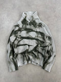 Asymmetrical knitted sweater custom y2k (M)