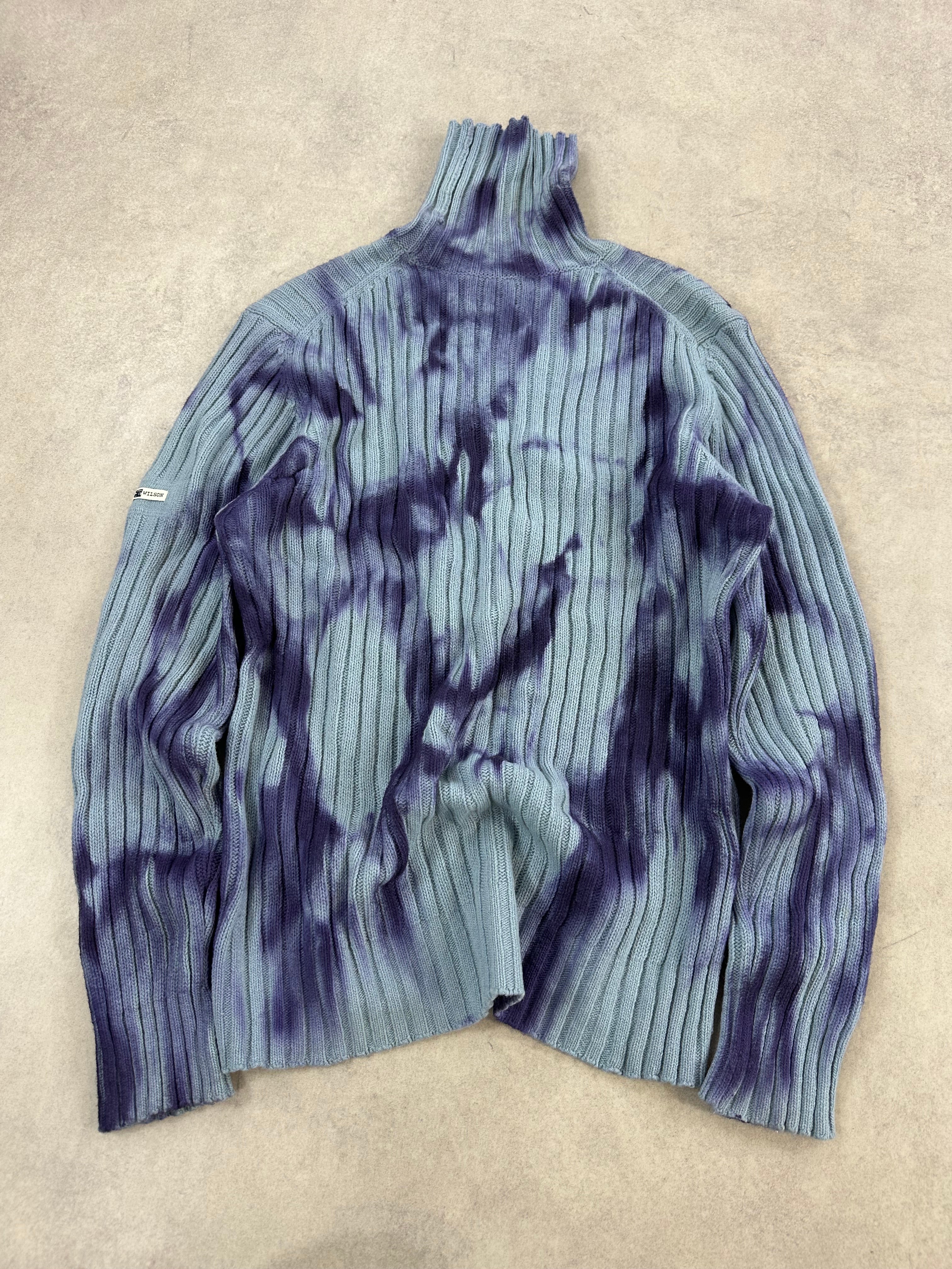 Vintage Knitted Y2k Sweater custom (M)