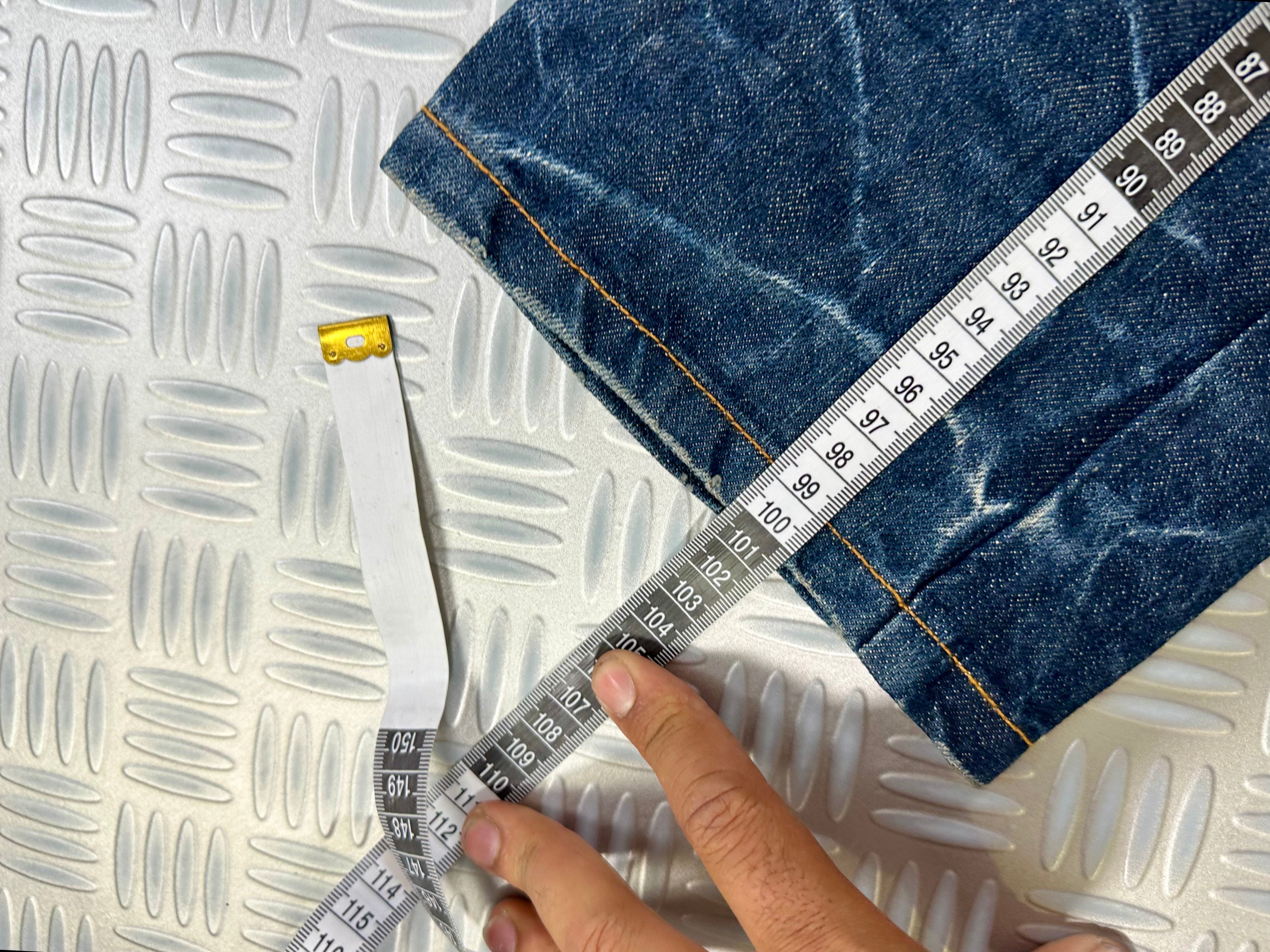 2000´s  karakuri tamashi Double waist japanese jeans vintage  (S)