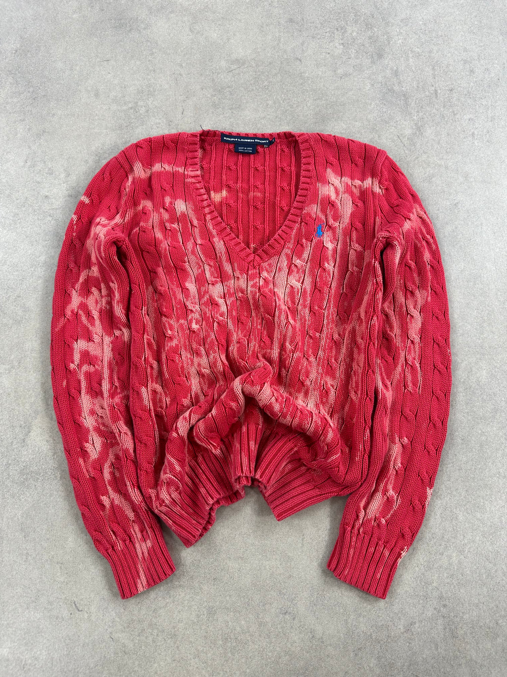 Knitted sweater polo Ralph Lauren custom y2k (M)