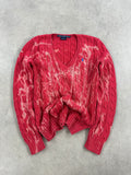 Knitted sweater polo Ralph Lauren custom y2k (M)