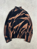 Asymmetrical knitted sweater Y2K custom (L)