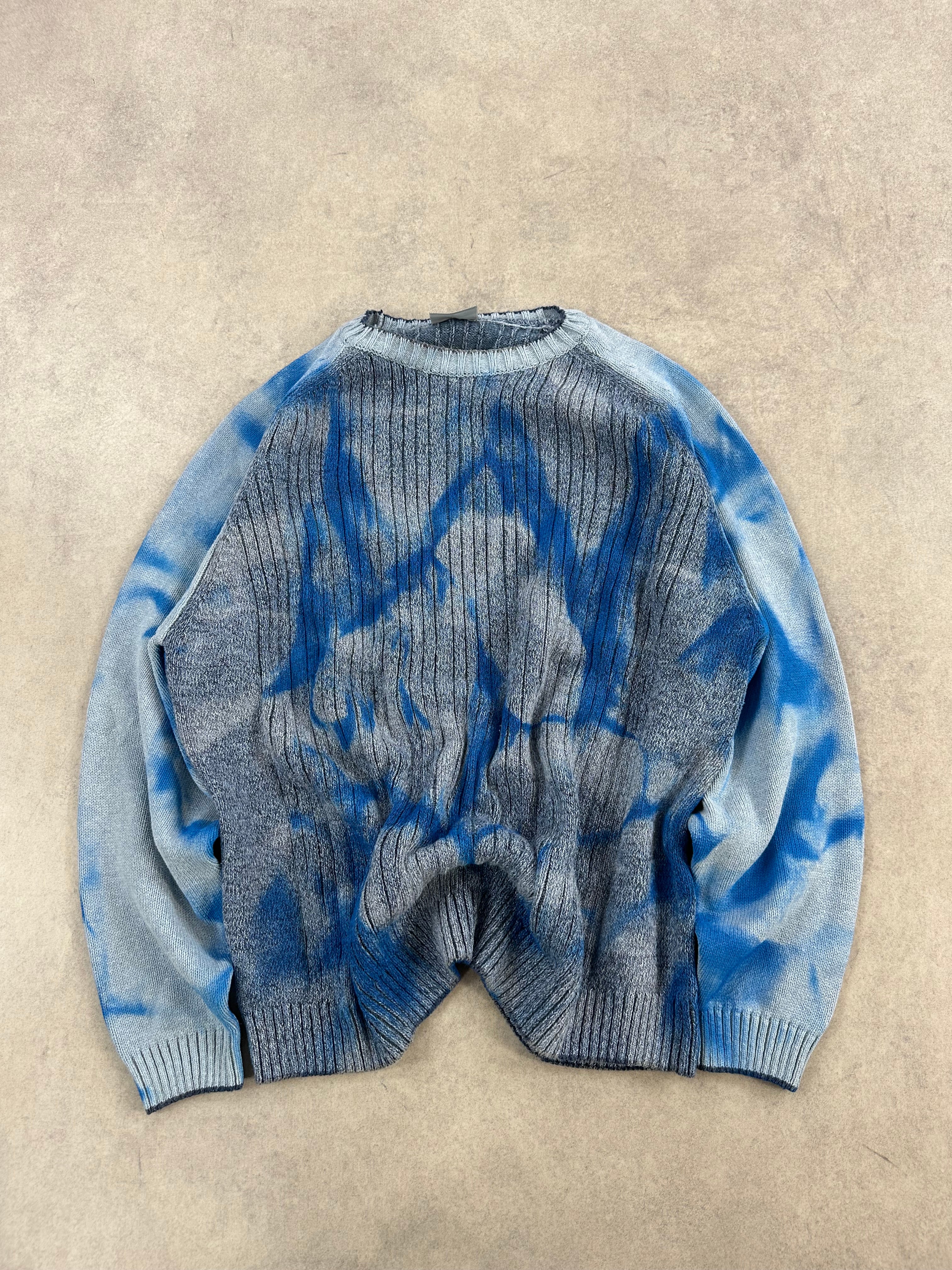 Custom knitted sweater y2k oversized (L)