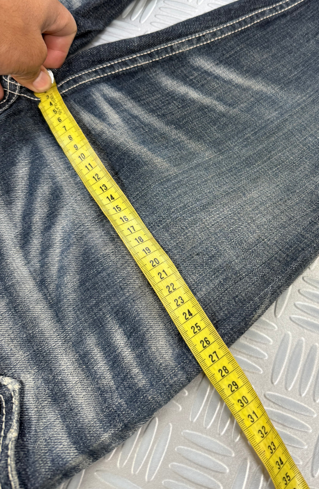 Vintage Japanese bootcut faded jeans (M)