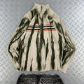 Vintage Knitted full zip up Y2k sweater (L)