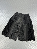 Baggy distressed jorts handmade (M)