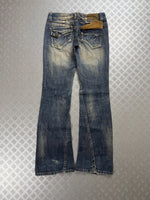 Vintage Y2K Flared Japanese Jeans (39)