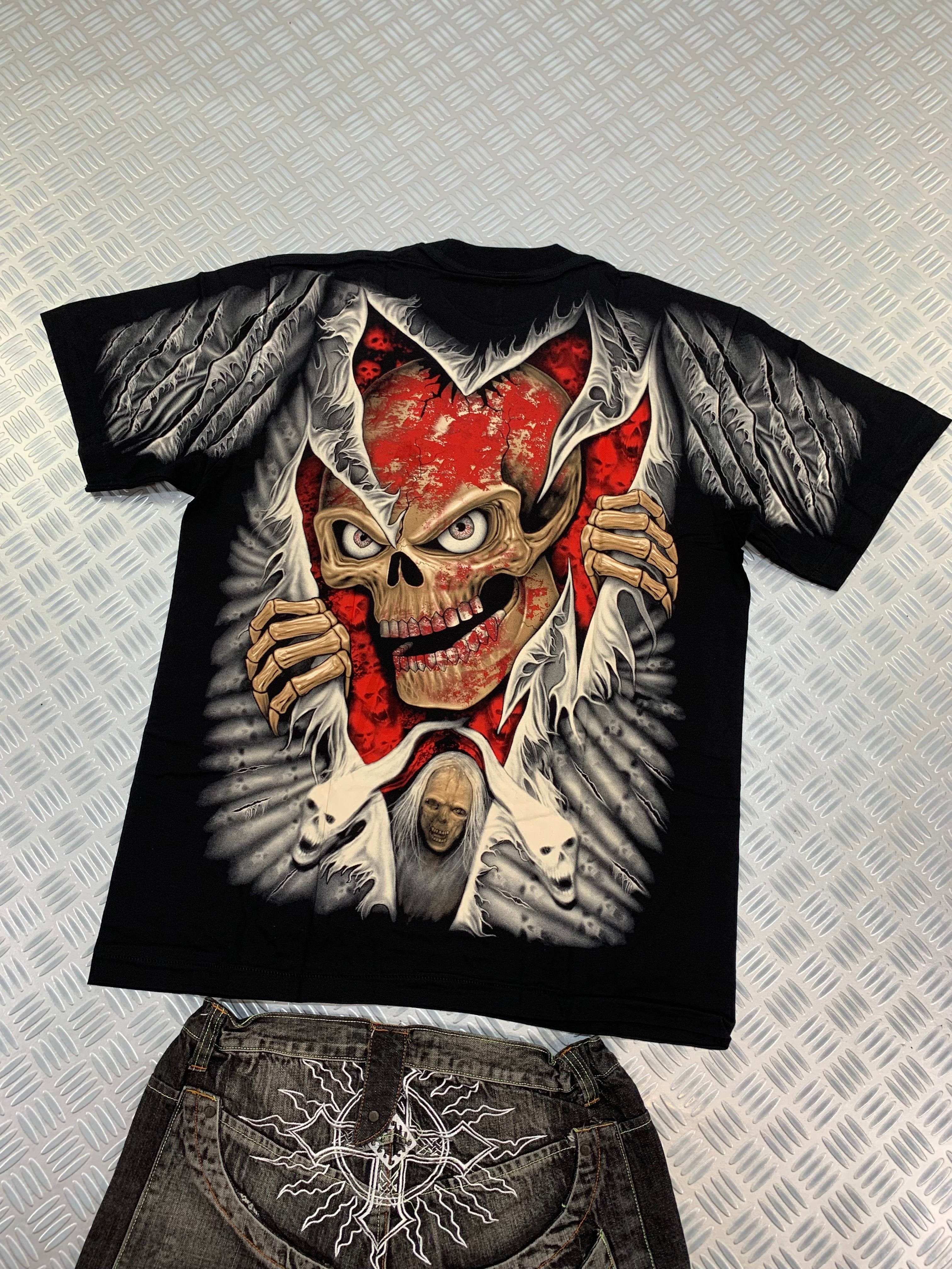 Red Skull y2k Rock Eagle T-shirt