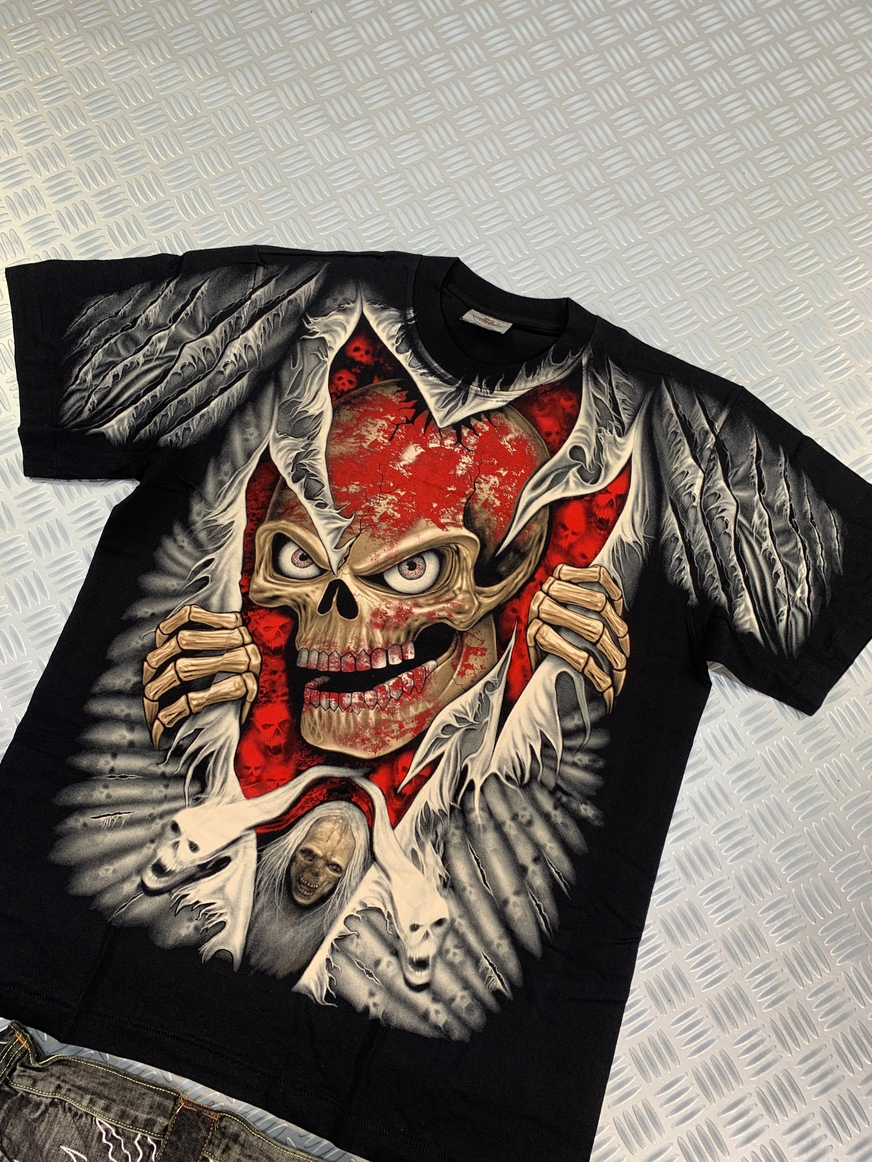 Red Skull y2k Rock Eagle T-shirt