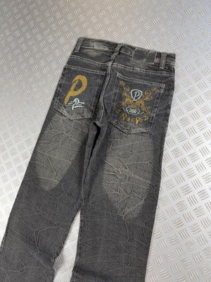 Vintage Tribal y2k Japanese Jeans (36)