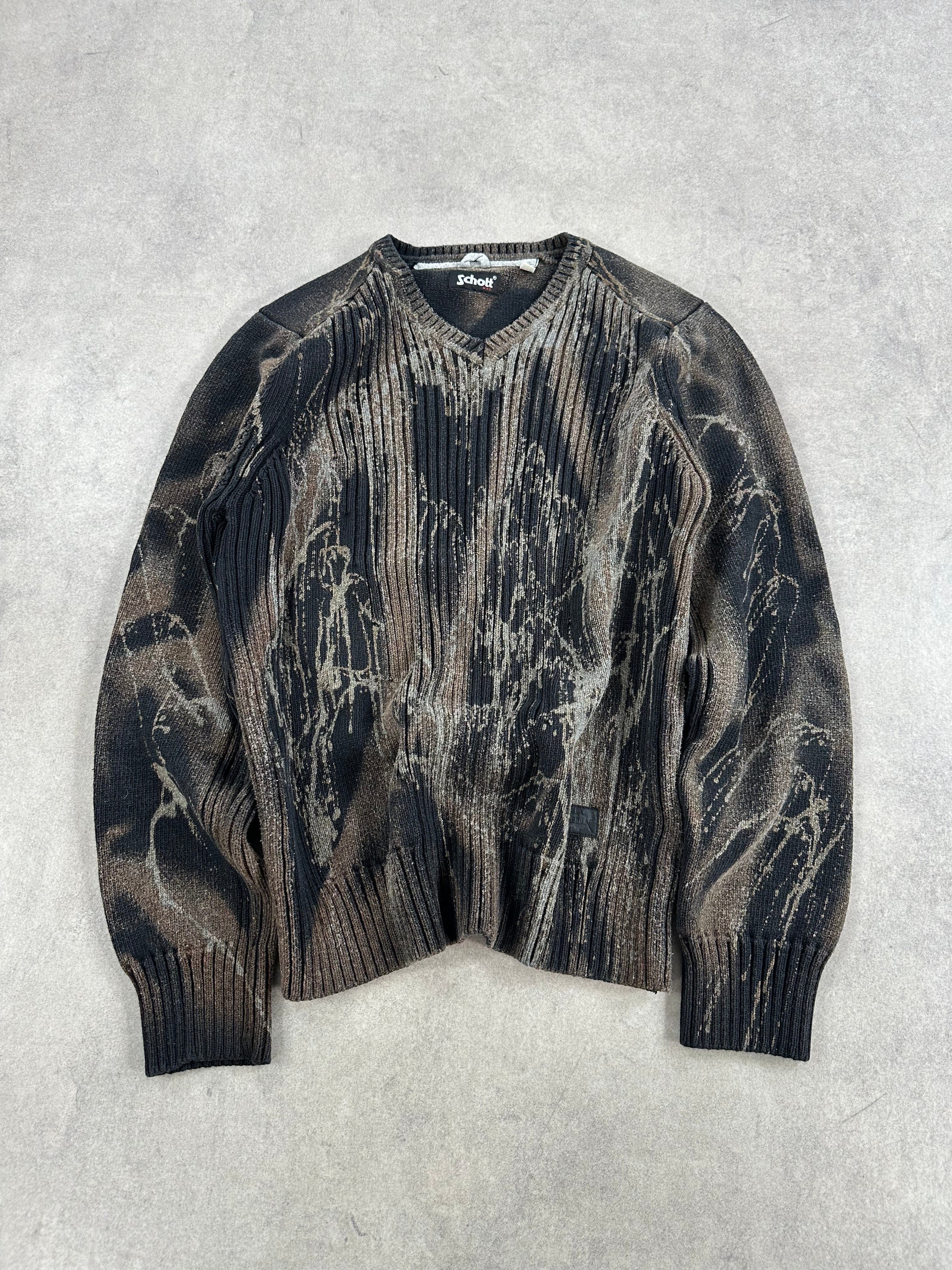 Knitted sweater custom y2k (M)