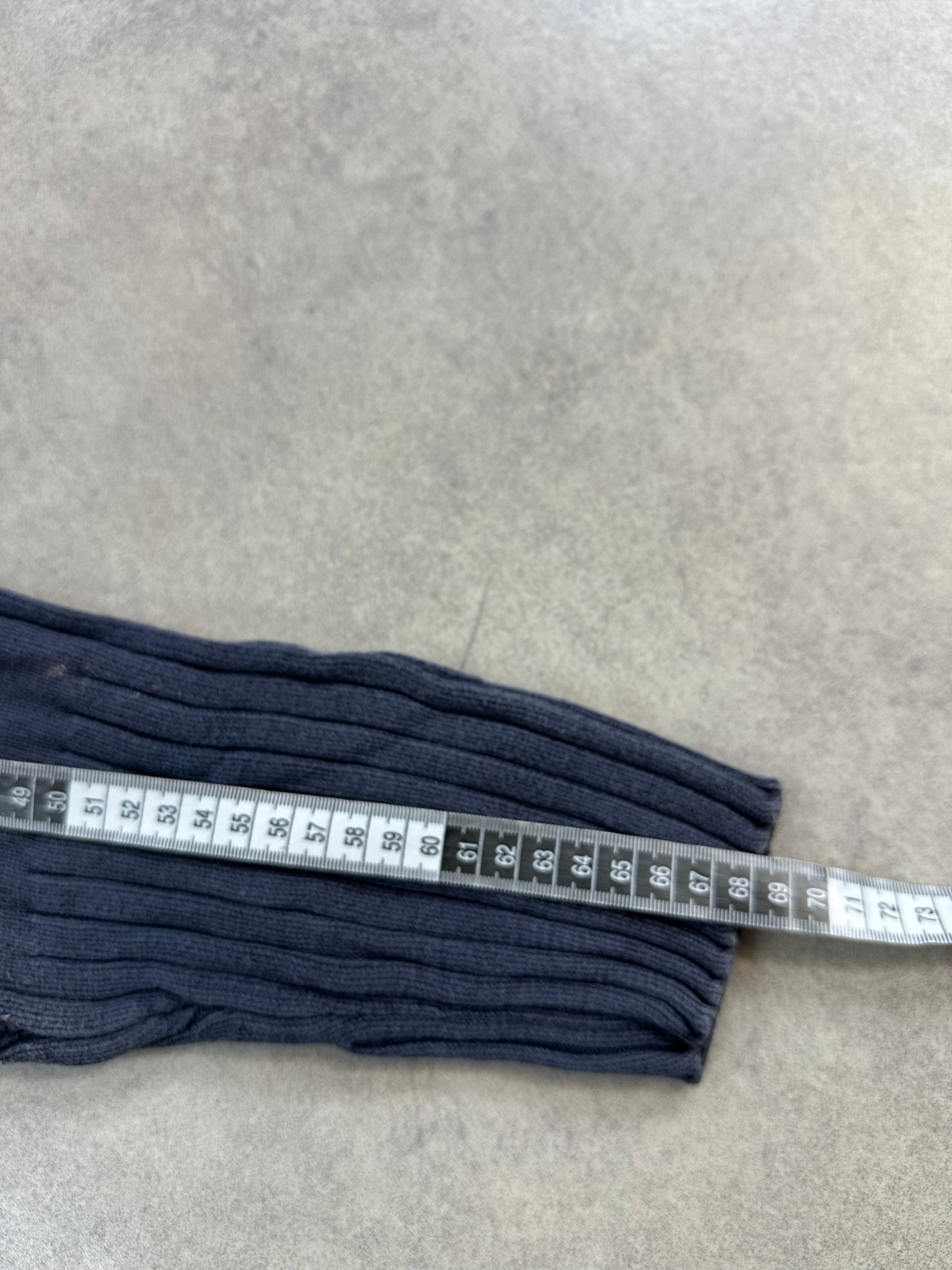 Vintage Knitted Y2k Cross Bleached Sweater custom (M)