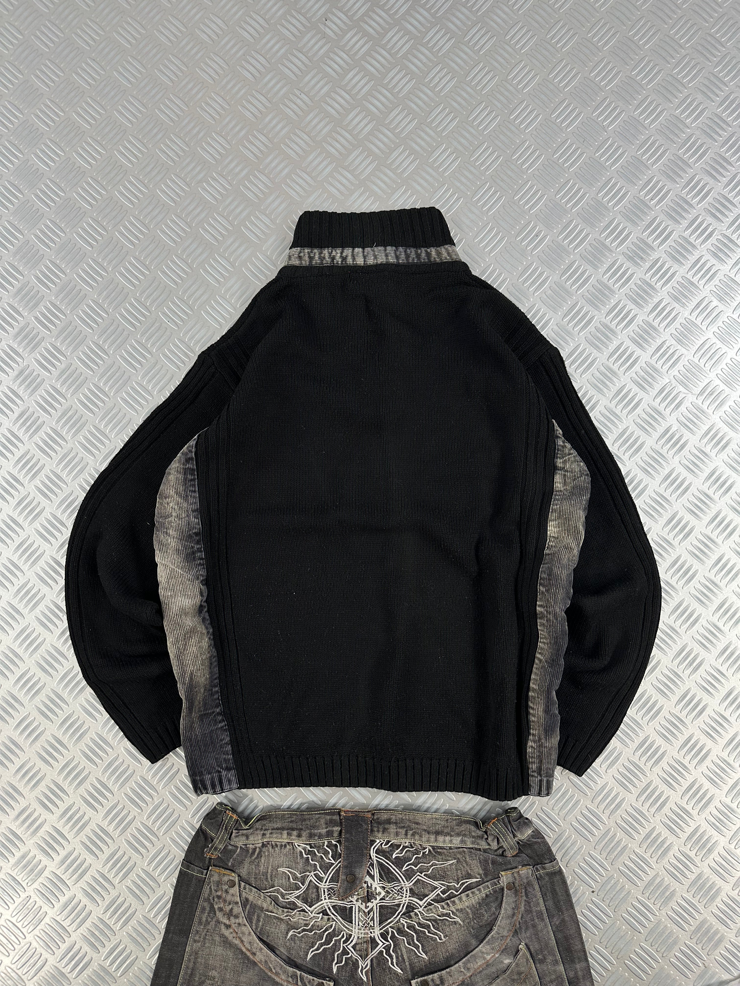 Vintage Knitted Y2k Bleached Sweater (XL)