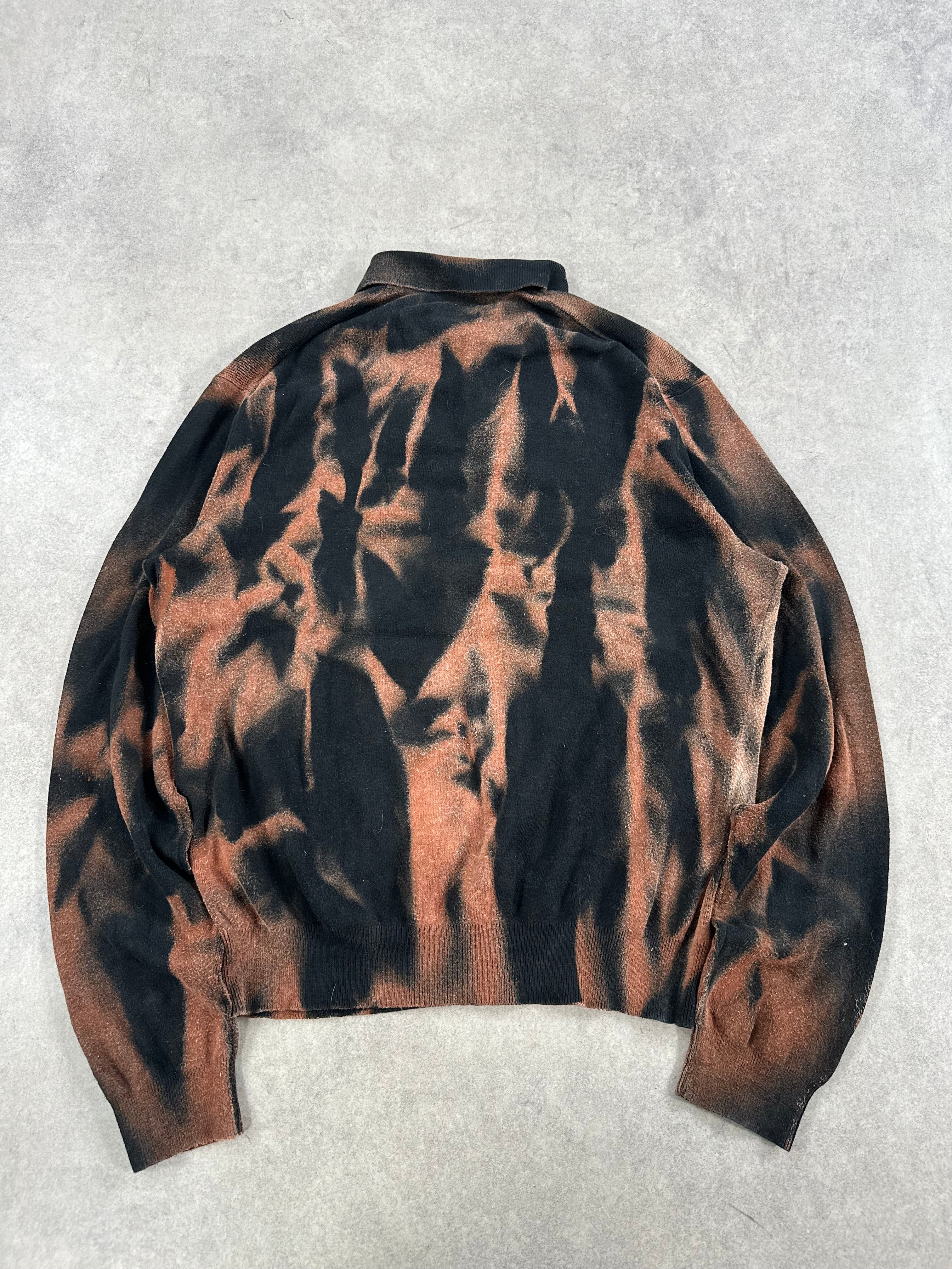 Vintage Polo Ralph Lauren Y2k Knitted Bleached Sweater custom (L)