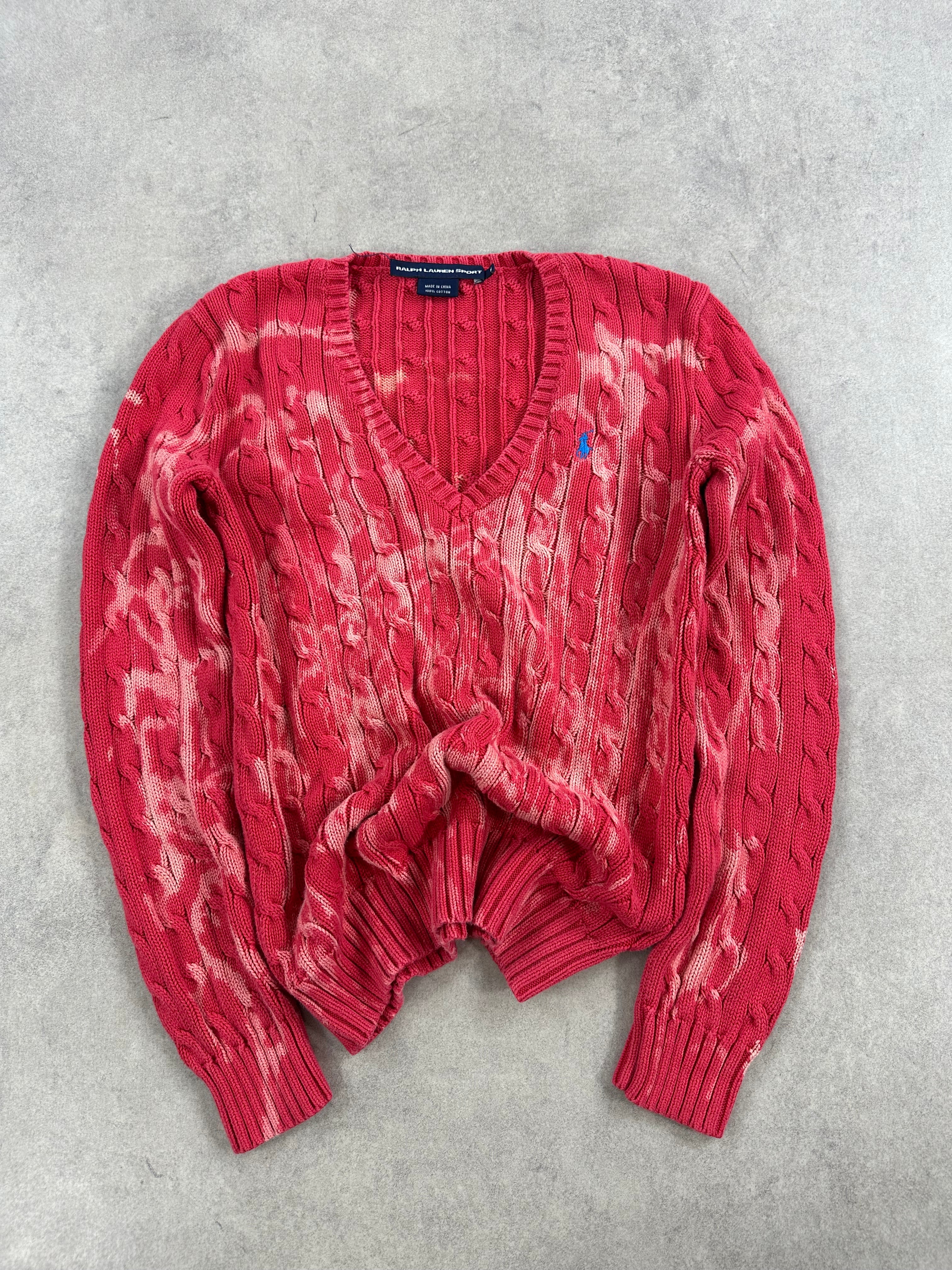 Knitted sweater polo Ralph Lauren custom y2k (M)