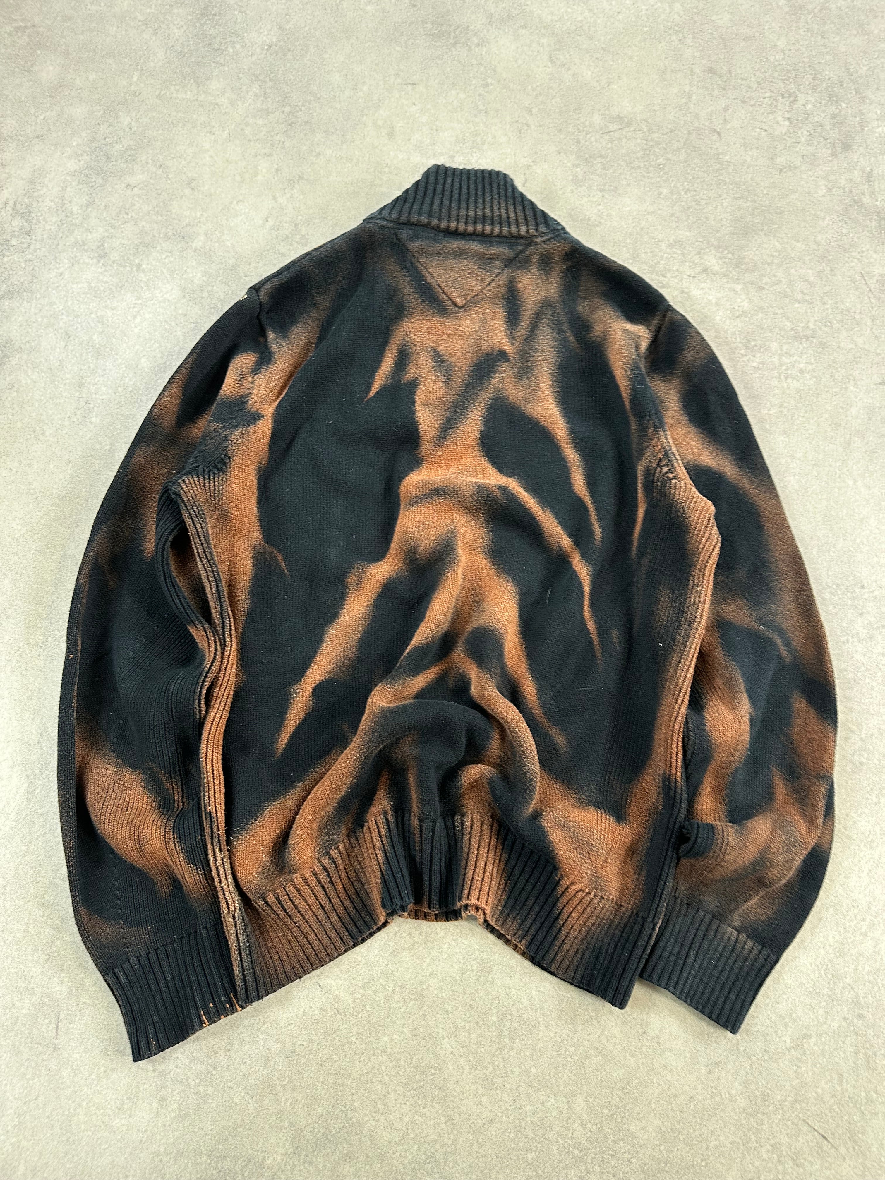 Vintage Tommy Hilfiger Y2k Knitted Bleached Sweater (S)