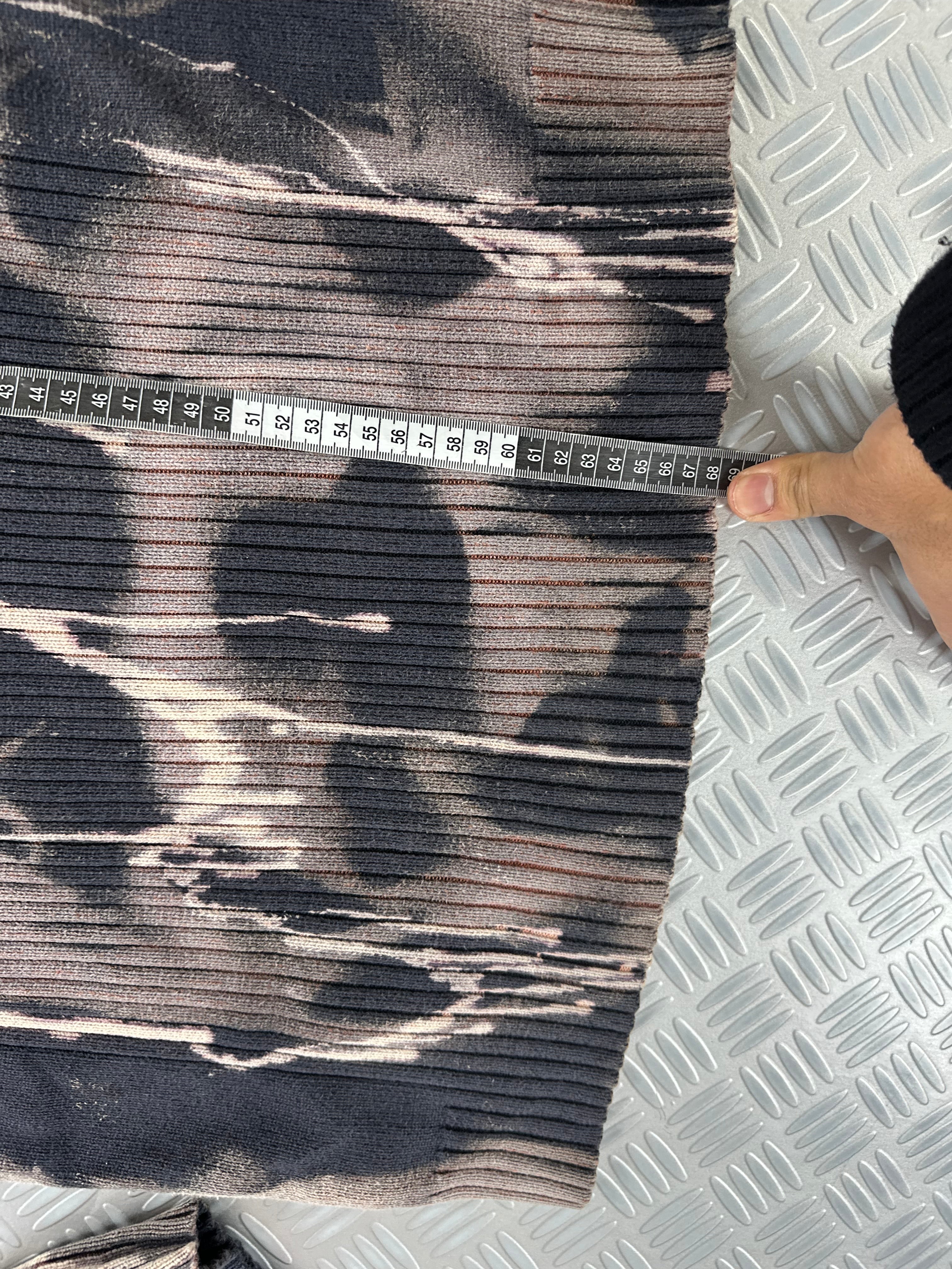 Handmade Y2K mid zip knitted sweater (L)