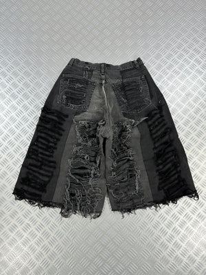 Baggy distressed jorts handmade (M)