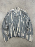 Calvin Klein mid zip knitted sweater custom Y2K (XL)