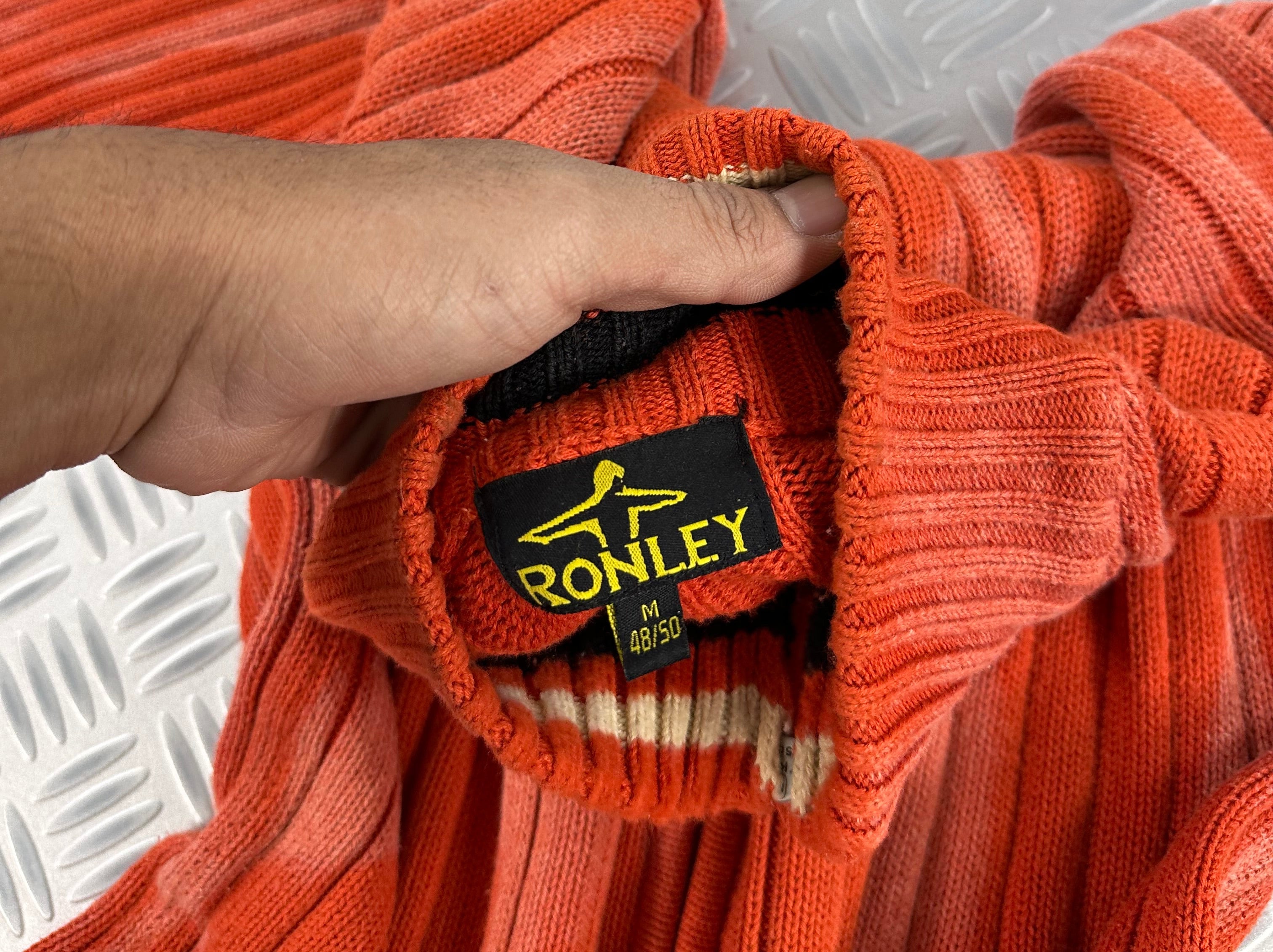 Handmade  full zip knitted sweater vintage (M)