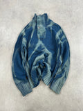 Mid zip knitted sweater custom y2k (XL)