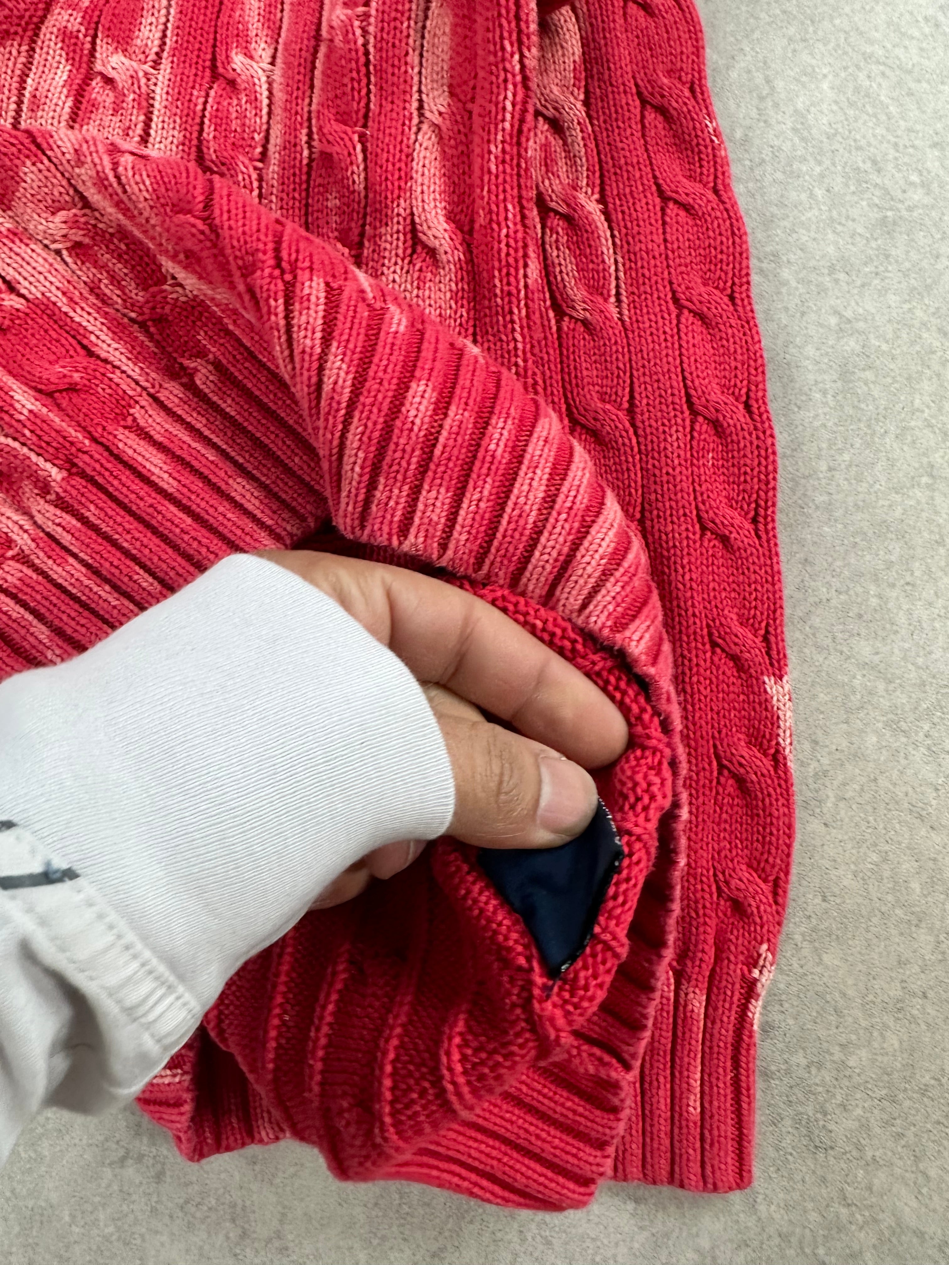 Knitted sweater polo Ralph Lauren custom y2k (M)