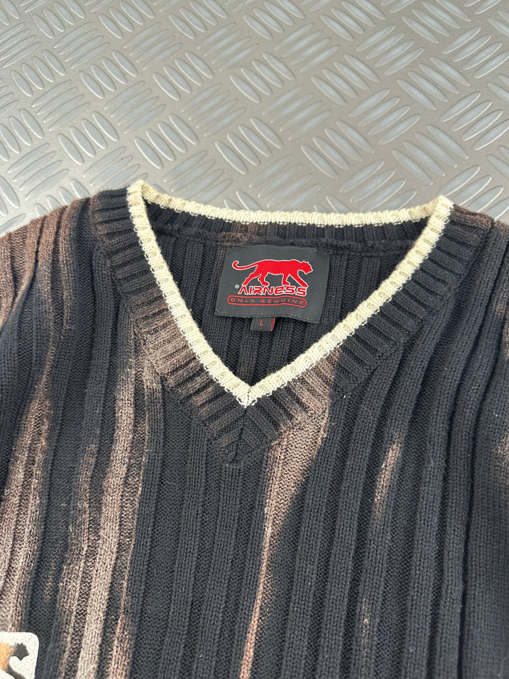 Knitted sweater y2k custom 00’s (L)