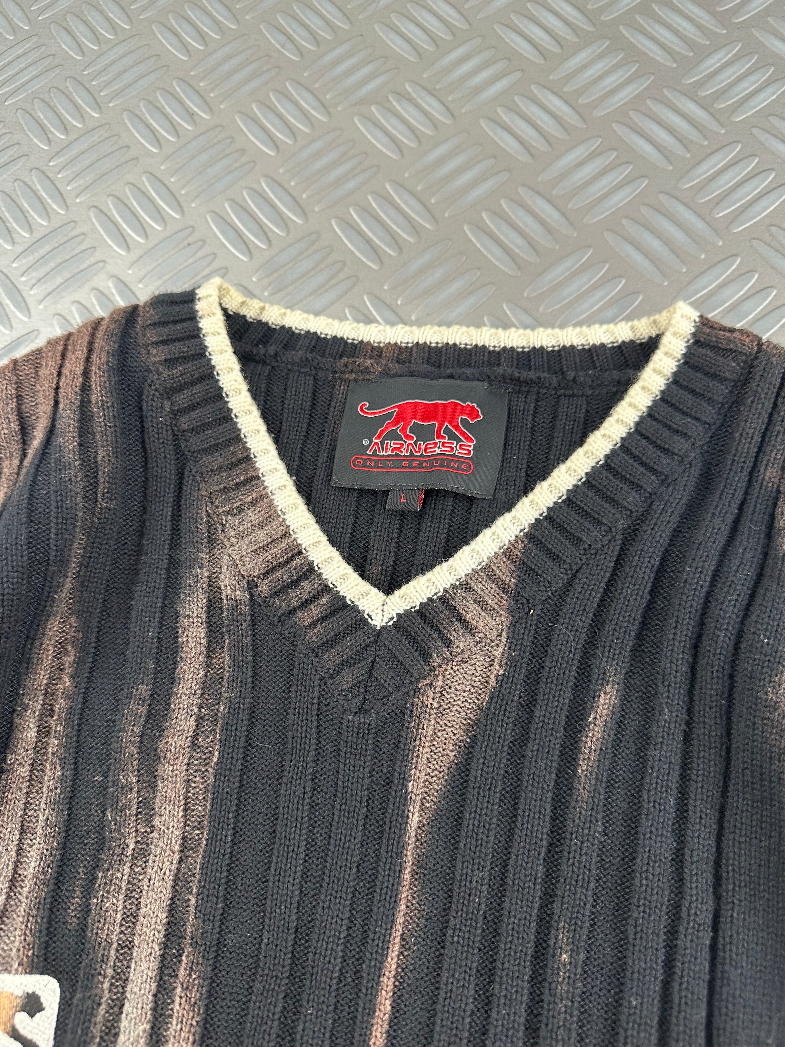 Knitted sweater y2k custom 00’s (L)