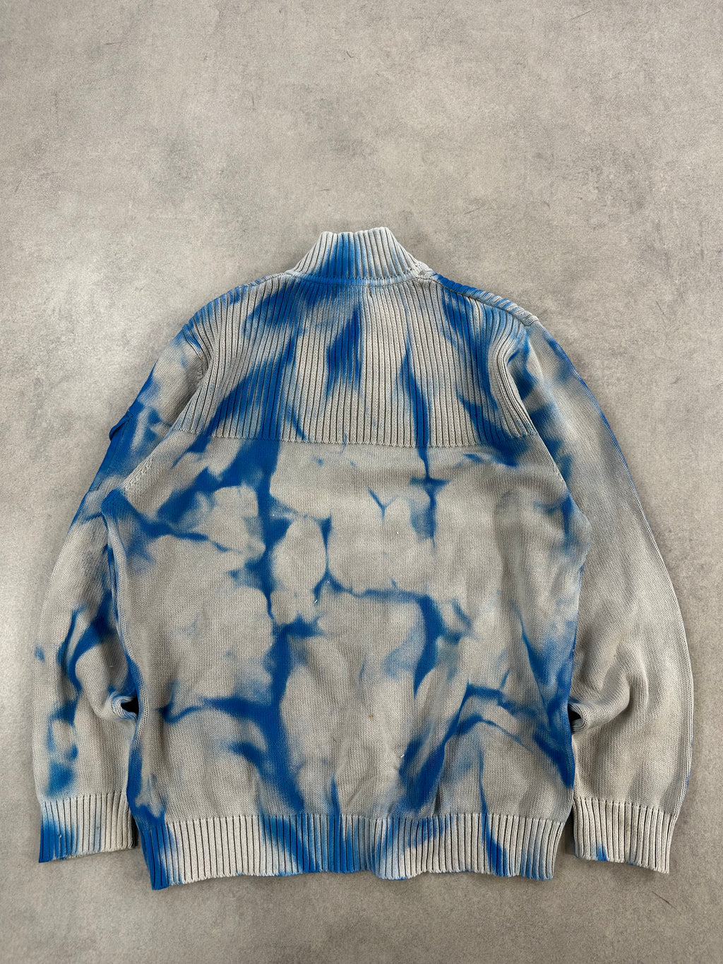 Mid zip knitted sweater custom y2k (XL)