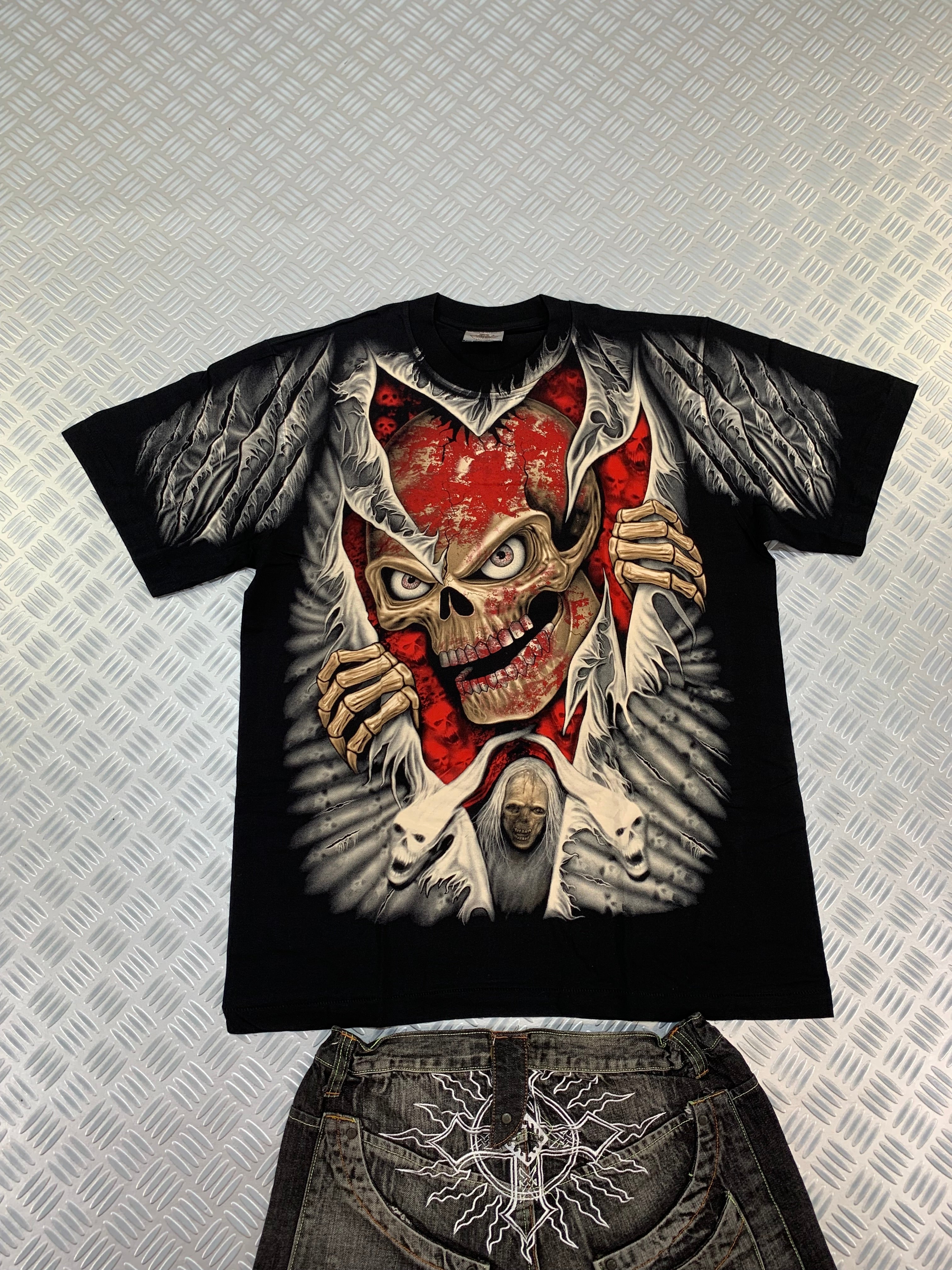 Red Skull y2k Rock Eagle T-shirt