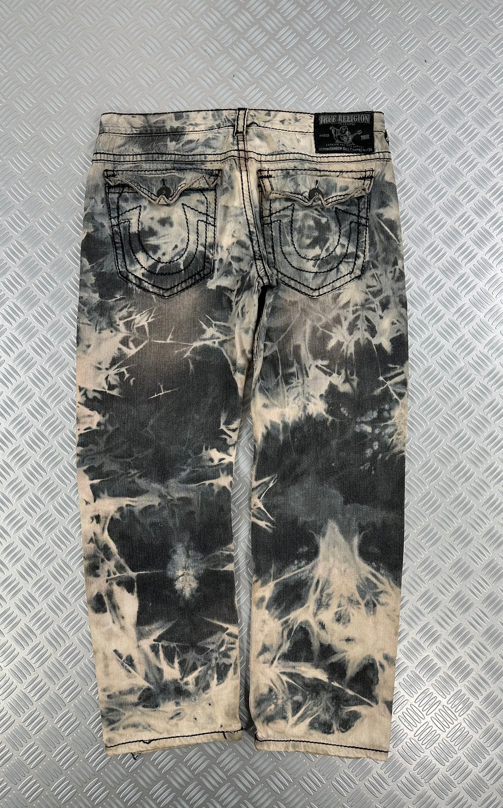 True religion rainbow billy jeans custom acid washed 00’s (XXL)