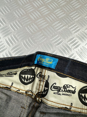 Vintage Japanese jeans crazy bomb y2k (S)