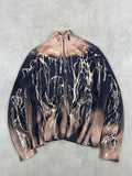 Tommy Hilfiger mid zip knitted sweater custom (L)