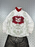 Vintage graphic shirt red ape tribal printed (XL)