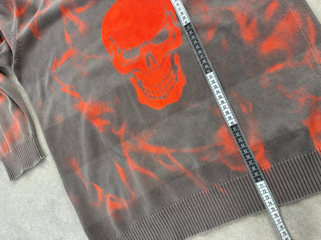 Knitted sweater mid zip y2k 00’s (XL)