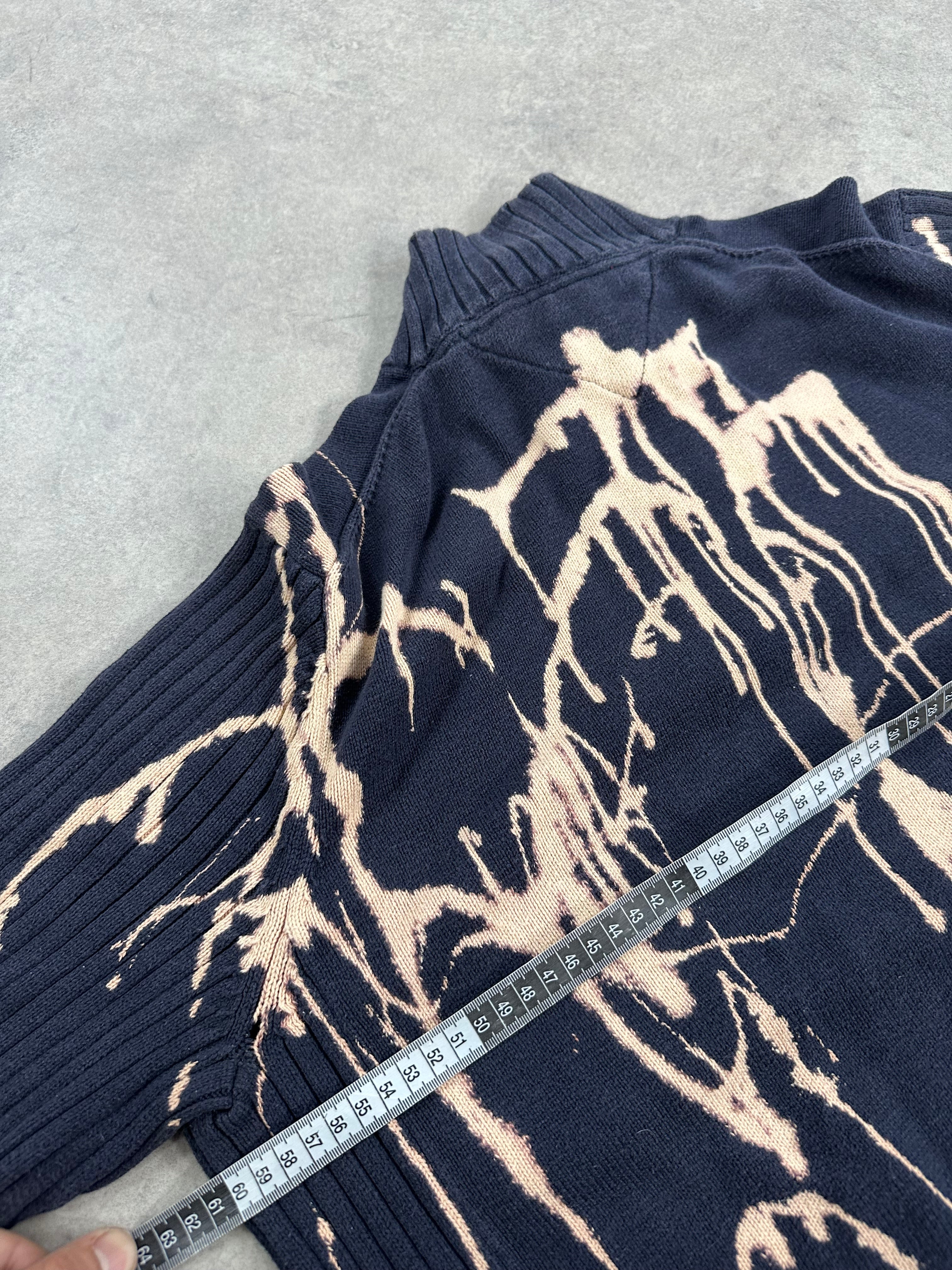 Tommy Hilfiger mid zip knitted sweater custom (L)